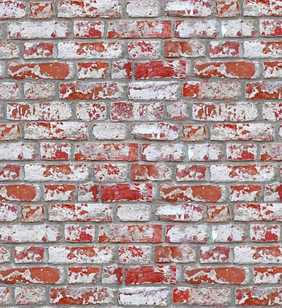 WHITE AND RED TINTED MIX BLEND BRICKS